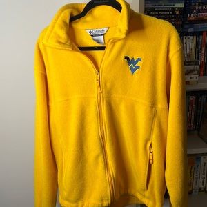 Used Medium WVU Columbia Fleece Jacket